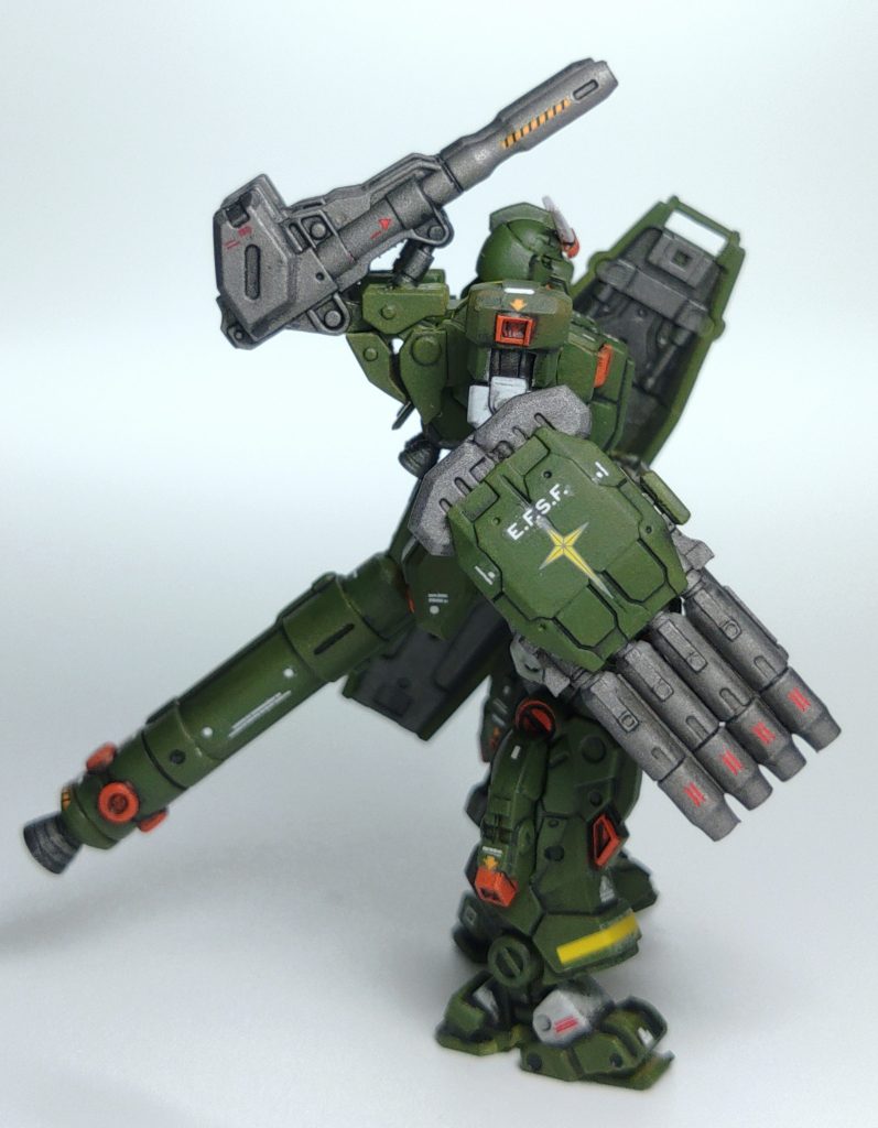 ・2連ビームライフルを4連に変更。・フルアーマーと言えばプロペラントブースターと言うことで、アーティファクトHi-νから移植