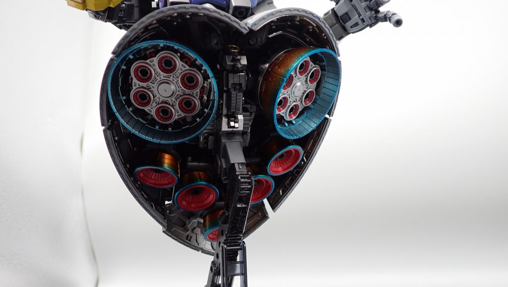 バーニアは青焼け表現しました。