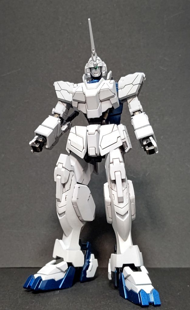 GWにガンダムベースにいく予定なので、鉄血コンに参加すべく製作しました。ユニコーンを鉄血世界に持っていったらをテーマに、ガンダムフレームにユニコーンの装甲を乗せてみた