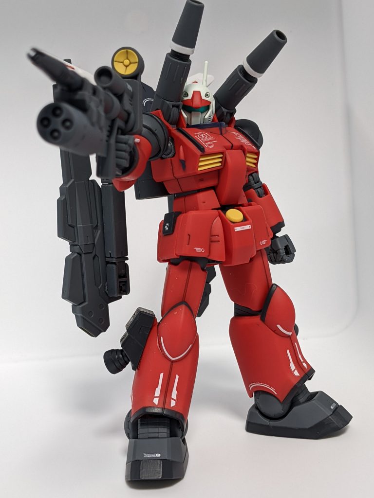 ちなみに、過去の作品も同様に、部分塗装にマスキングは使いません。何故か。めんどくさいからです・・・どうせ貼っても失敗するし！リペア考えたら貼らずに塗る方が楽だし！遠目に見ればちょっとくらい曲がっててもわかんないし！！全然関係ないけど、握り手は同梱してほしいところ。両手とも。