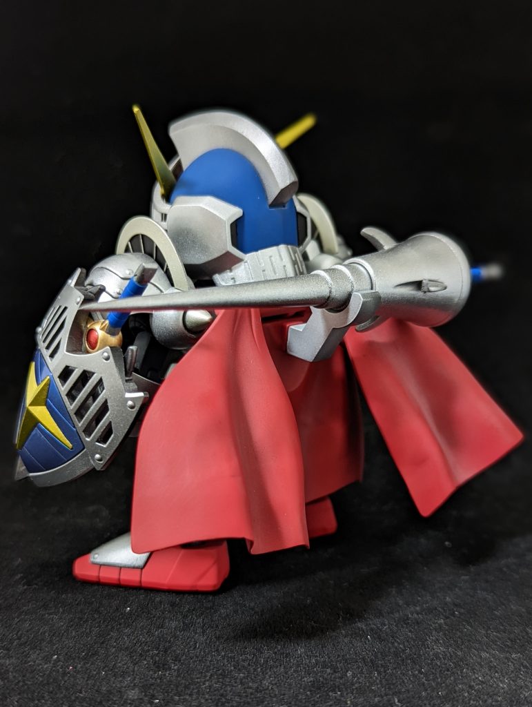 等身延長に合わせてマントもプラバン+パテで延長してます電磁ランスの取り付けは磁石に変更