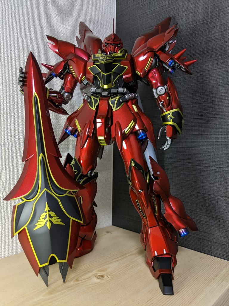 塗装剥げがこわいので、盾を腕につけることはためらわれます。