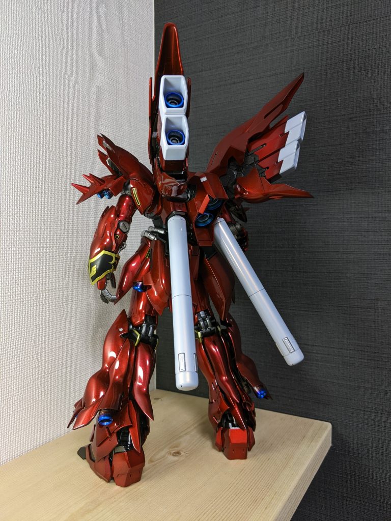 バーニアをチタン焼色ぽくしましたが、主張が強すぎました。