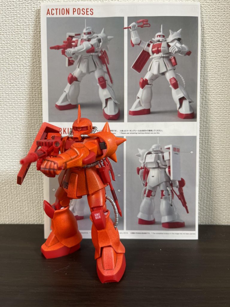 元の成型色よりは好みの色になりました