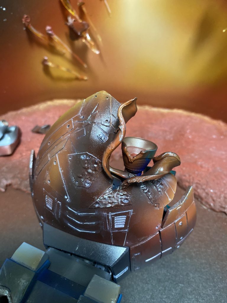 リアスカートは情報量を多めに加工。背景と馴染じむように塗装。