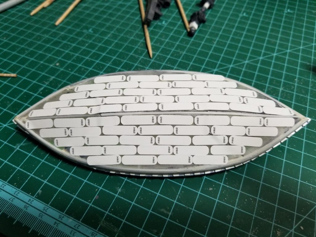 宛名シールでタイル状況を再現しています成功してるかな?