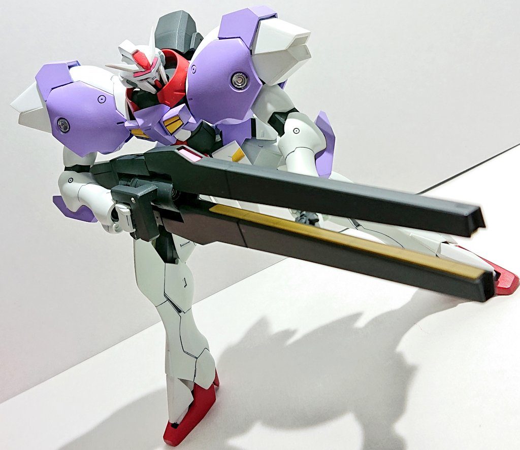 試作型GNメガランチャーの砲身展開で、大火力モードも再現しました~ やっぱりガ系は細身だから、長い得物が似合いますね~