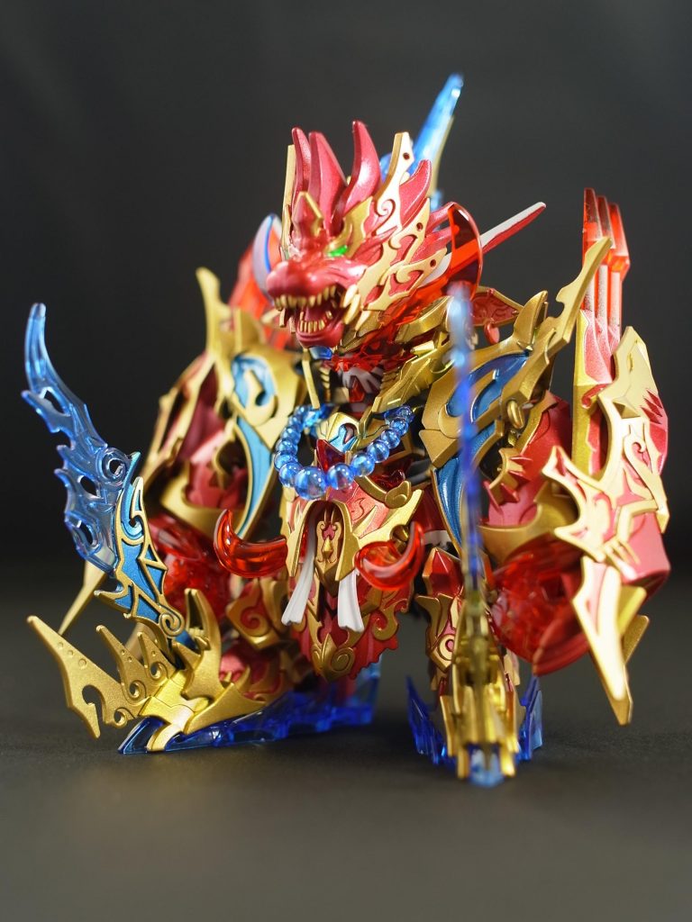 アクリジョンのおかげで、苦手なマスキング作業が不要なのが本当にありがたい。SDのアクリジョン塗装、楽しかったです。