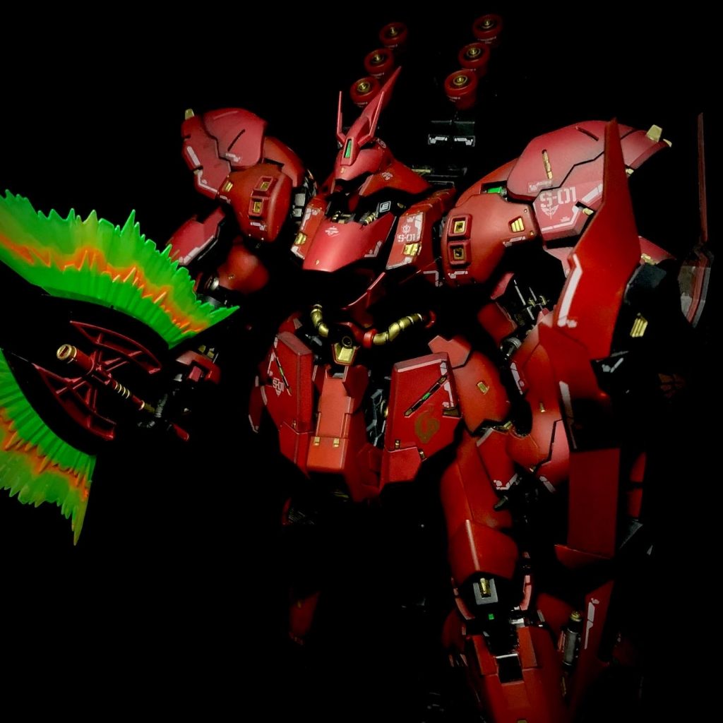 特にディティール追加もせず、部分塗装のみ。つや消しトップコート後の仕上げにウェザリングマスターのススで汚しを入れています。