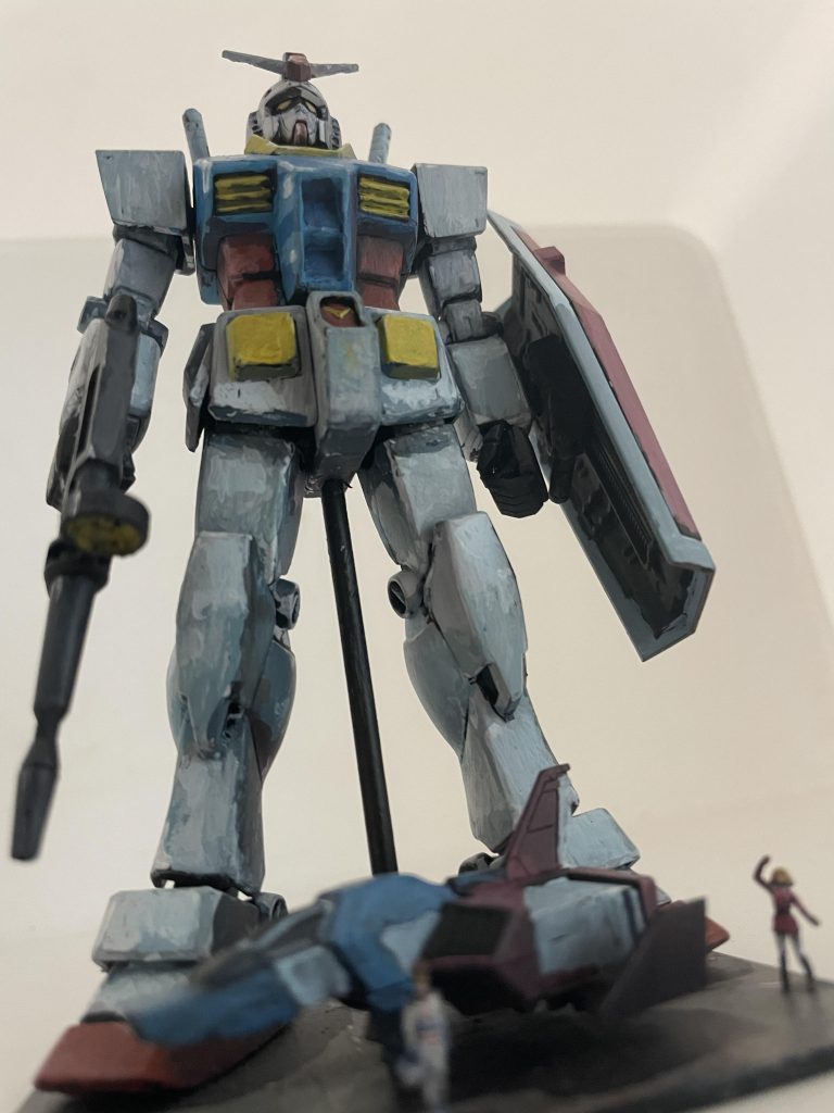 ピントをガンダムへ