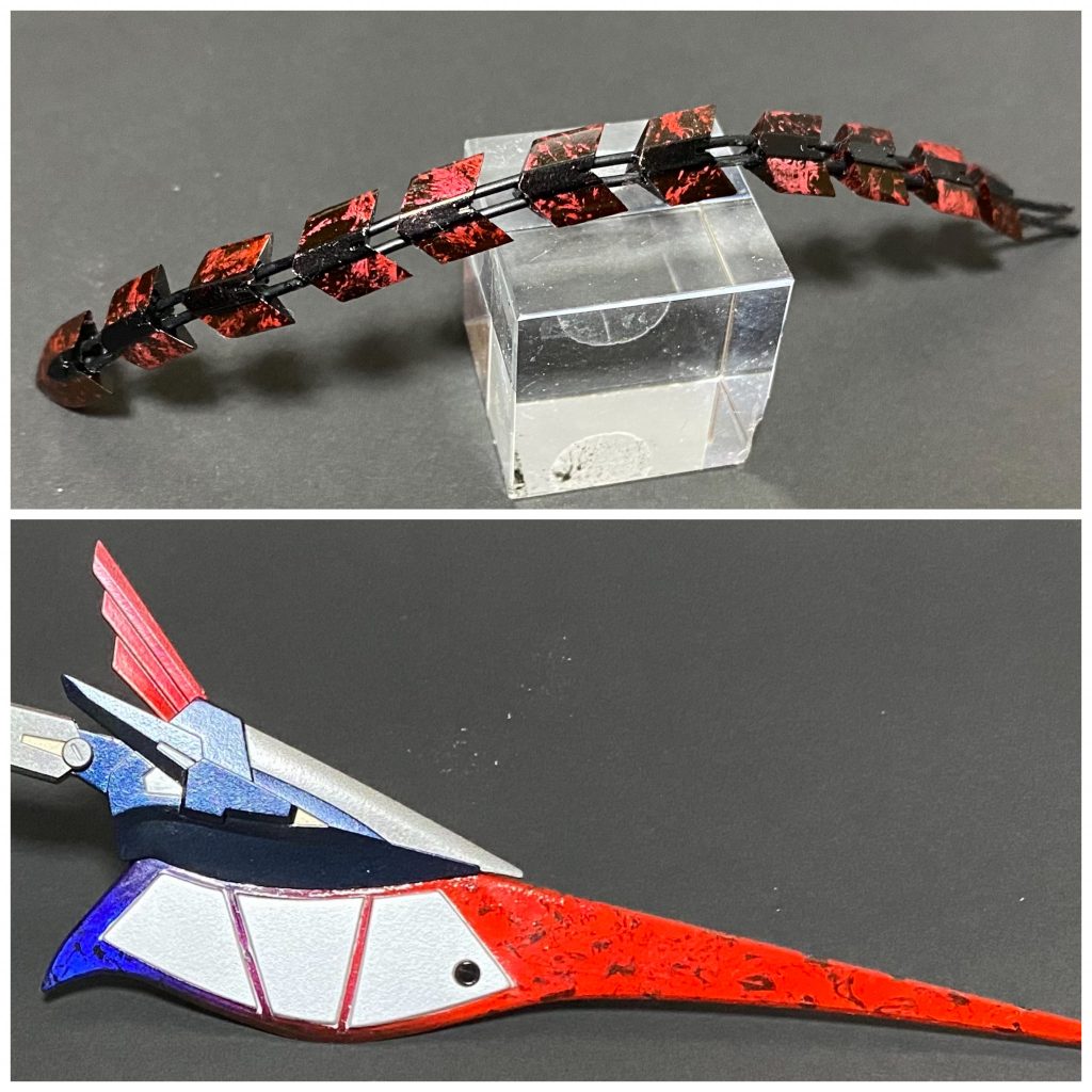 お隣さんのイカツイ自転車に影響されてラップ塗装に初挑戦。ランスの下地は黒と銀は逆がよかったよねと娘からアドバイスを頂きました。確かにそうですね。次からそうします。