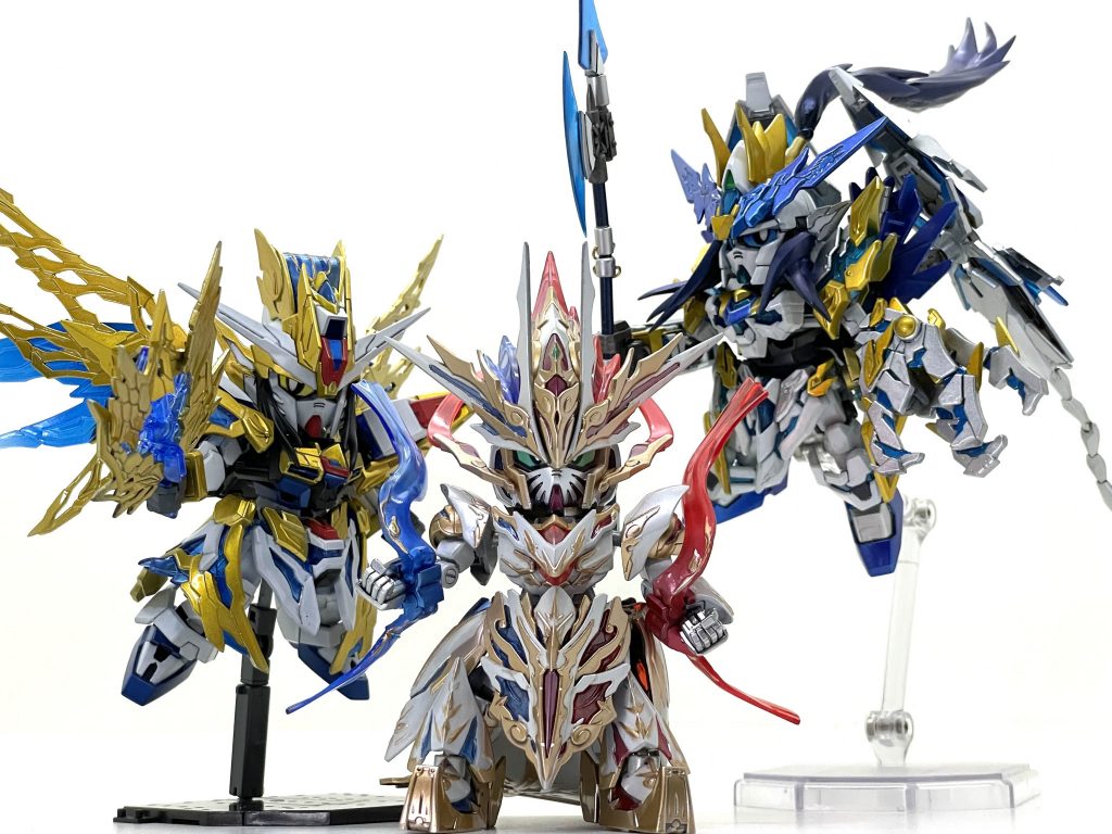 最後はスリーショットで締め!諸葛亮にも覚醒形態が欲しくなるぞ。最後までご覧いただきありがとうございました!