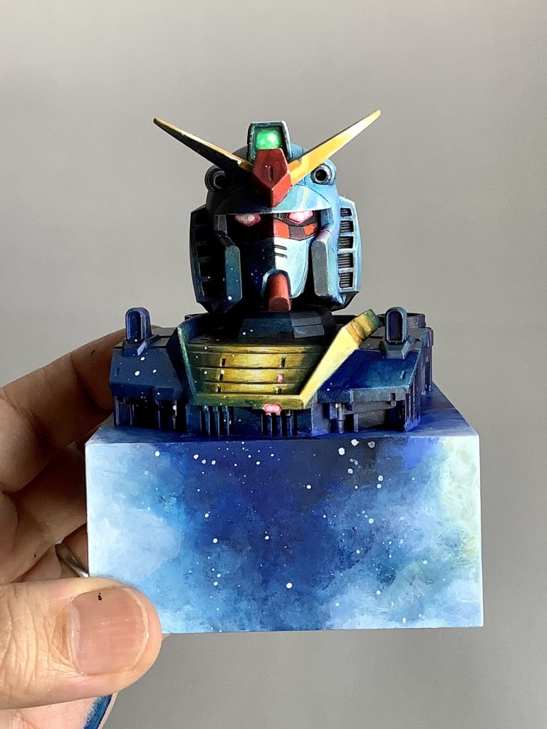 １／４８ガンダムヘッドモデル（with１／６０アムロ&セイラ）–5枚目/制作者：@館長