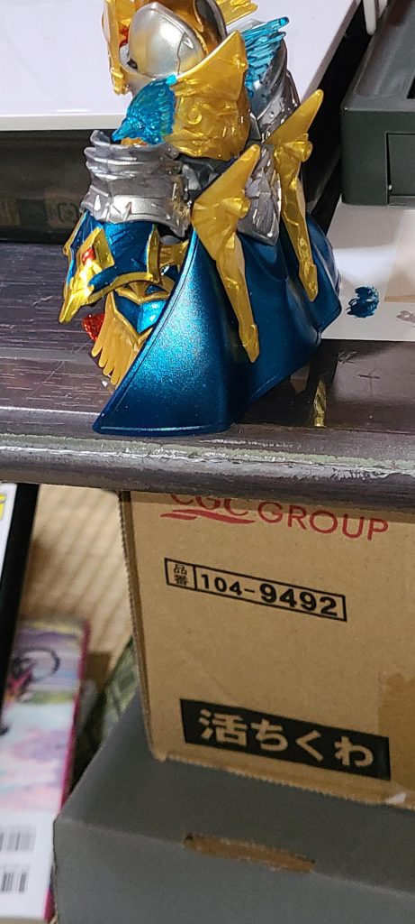 アーサーガンダムmark3マント　コスモメタルブルで塗装