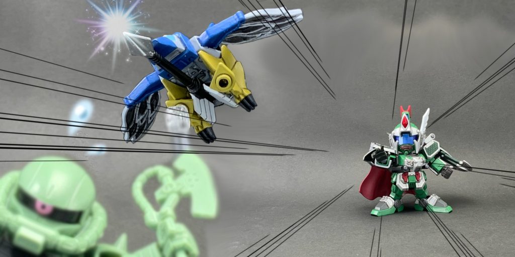 ●バトルアクション大型スマート爆弾風！下腹部にアローを装備して敵へ放つぞ！