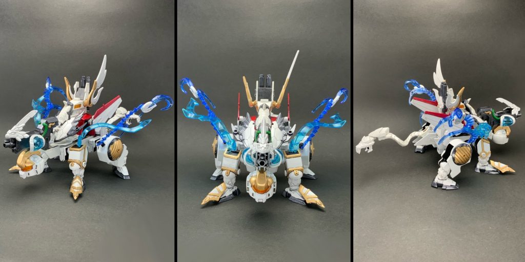 ●水の鎧　汪亀　各面玄武イメージです。天馬形態を重要視した為、汪亀のデザインはごちゃついてしまいました。