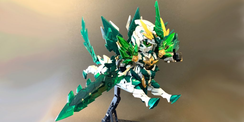 ●跳躍ポーズ「SDガンダムワールド ヒーローズ」の「軍馬」をほぼそのまま使用