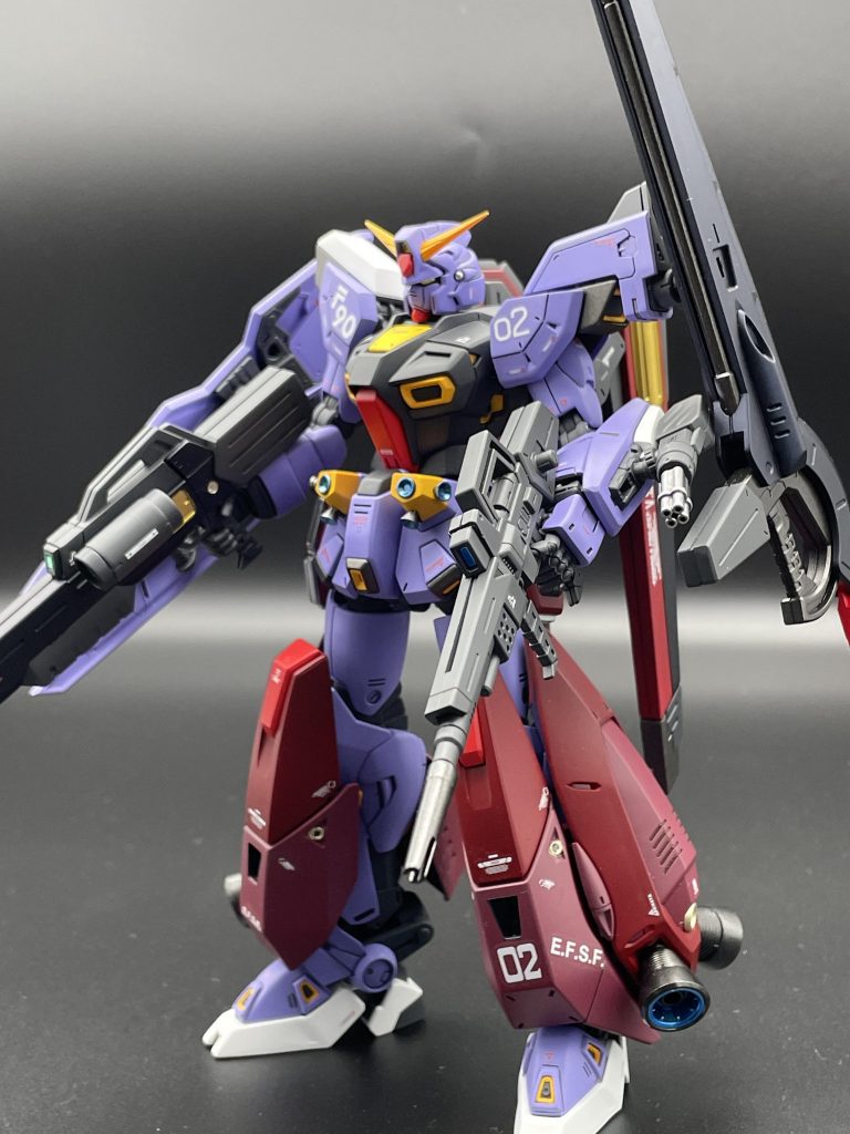 ミッションパックよりマルチプル・ビーム・ウェポンとヴェスバーと足回りを拝借。いろんなバリエーションで組めるのも良いですね〜。