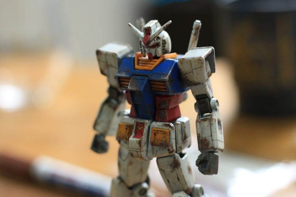 リアルタッチマーカーで汚したあと、エナメルでスポンジチッピング仕上げにシルバーでドライブラシしてます思っていたより上手に錆表現ができてうれしいです