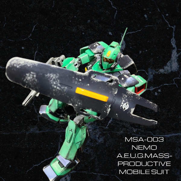 MG ネモにて初ウエザリングです。