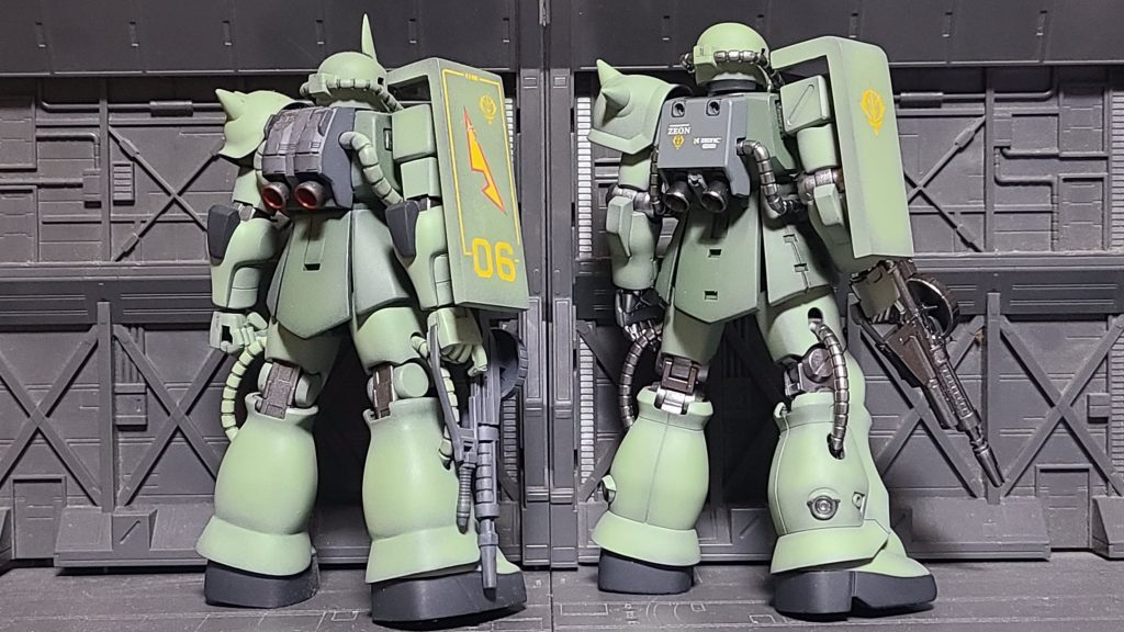 MS-06SのバックパックはFGからの移植になります。