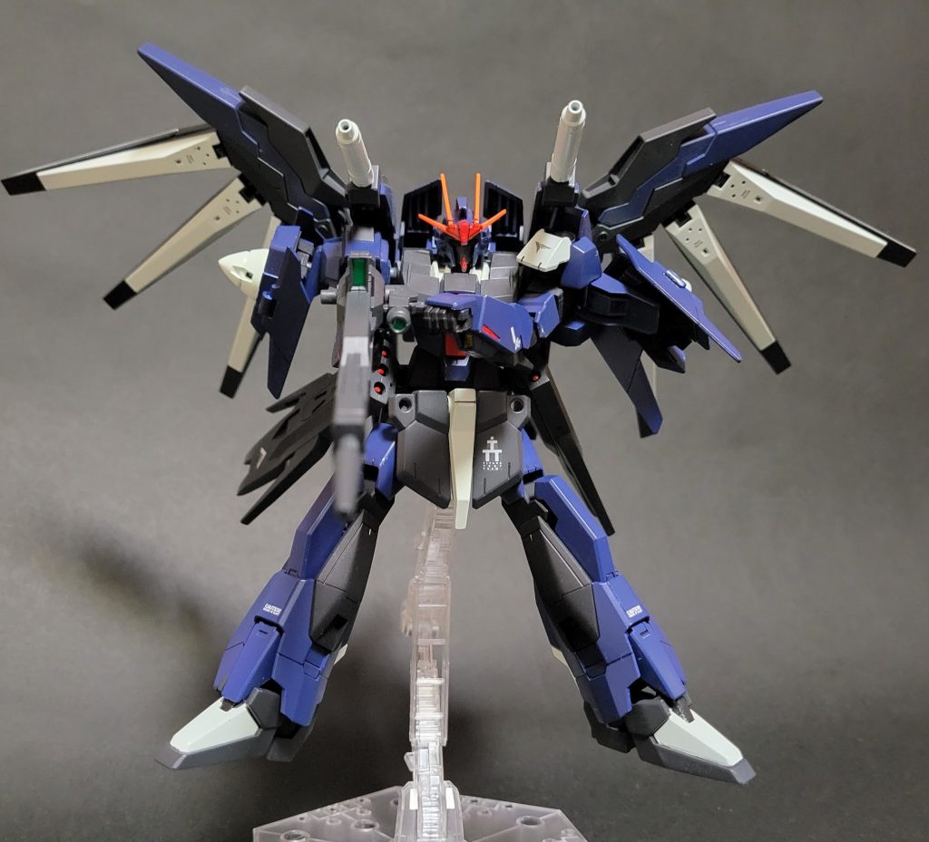 ビームライフルを肩部センサーに接続しビーム出力up！狙い撃つぜw