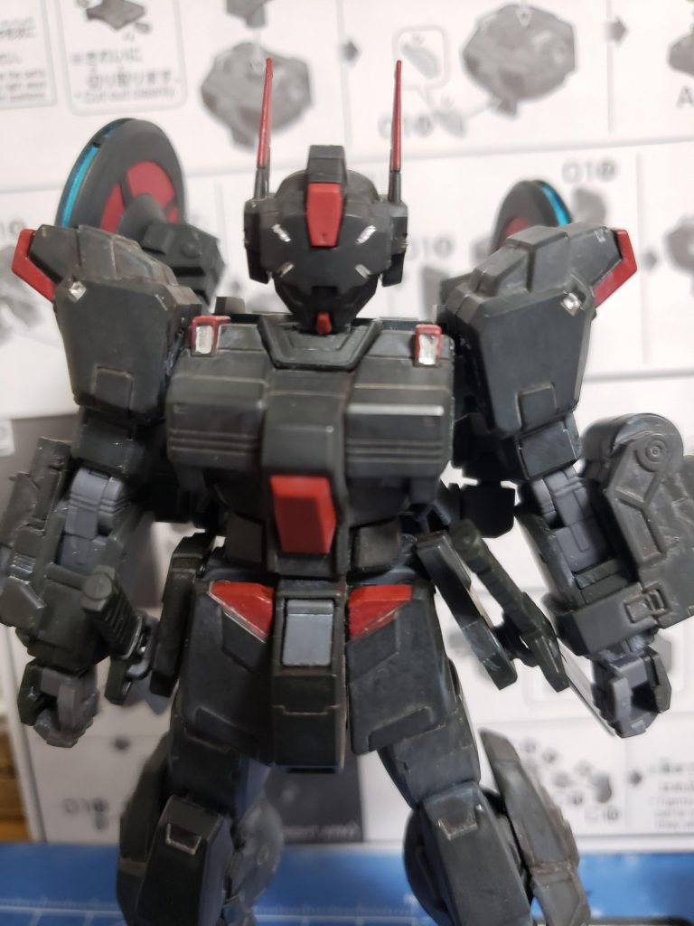 センサー下地用のシルバーを塗った状態