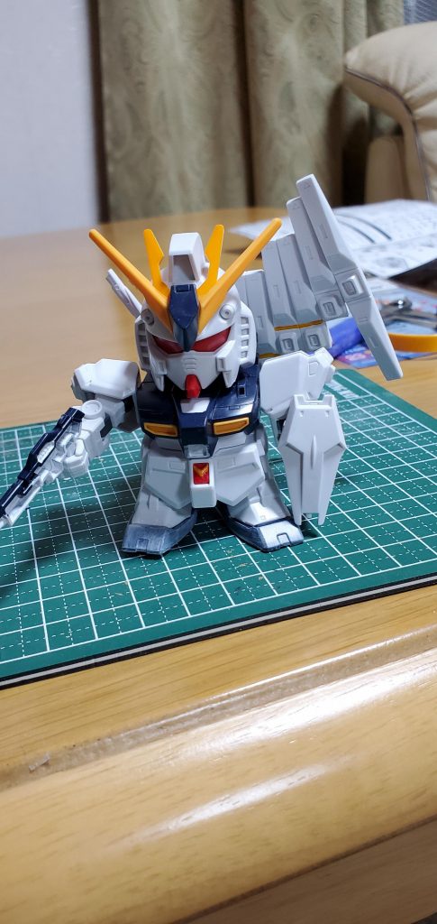 仮組の写真を忘れてて、途中です💦今回は、サフも筆塗りしてみました。結構良い感じでした。相変わらず、近くで見てはダメですが😅