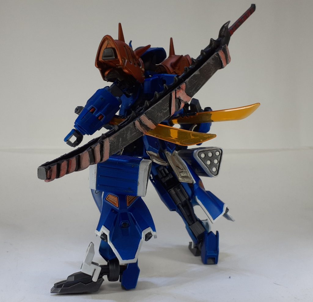 ガンダムバルバトス改造　「ガンダムバルバトス 藍魂斬」実況者専用ガンプラ　–3枚目/制作者：ヒレ肉