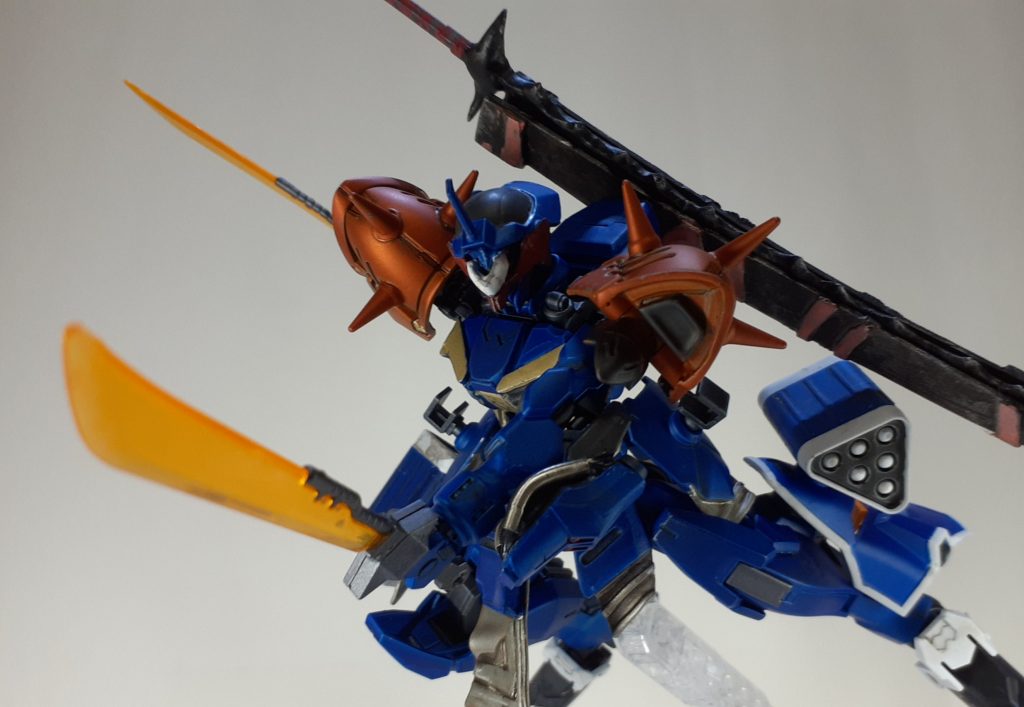ガンダムバルバトス改造　「ガンダムバルバトス 藍魂斬」実況者専用ガンプラ　–5枚目/制作者：ヒレ肉