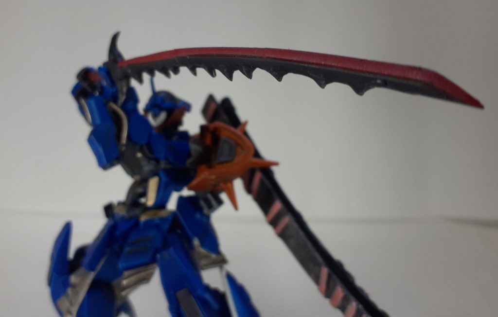 ガンダムバルバトス改造　「ガンダムバルバトス 藍魂斬」実況者専用ガンプラ　–9枚目/制作者：ヒレ肉