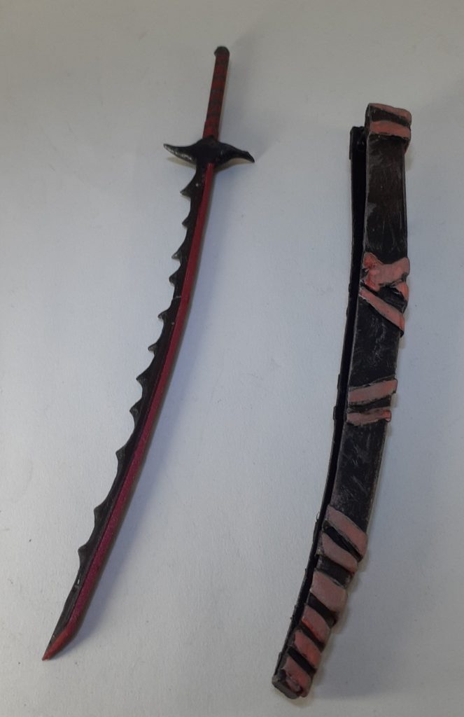 モンハンに登場する武器、「天上天下天地無双刀」をスクラッチで再現。Nobutunaさんは太刀を主に使っていたので。