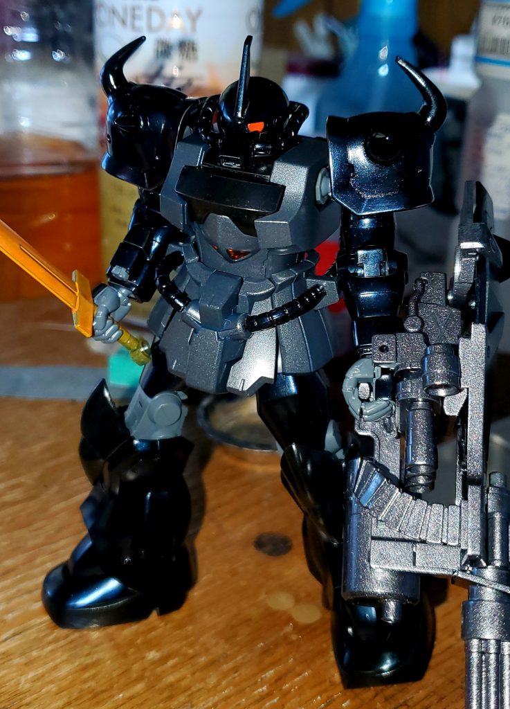 前述した筆塗りで後です。このままがいいかつや消しがいいか好みになりますね