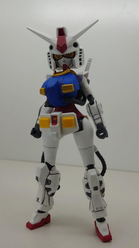 使用キットは上半身はモビルドールメイ、下半身と腕はモビルドールサラ、肩はダイバーナミ、外装はEGガンダム、頭CSガンダムを使い顔は孫尚香ストライクルージュを使用しています。