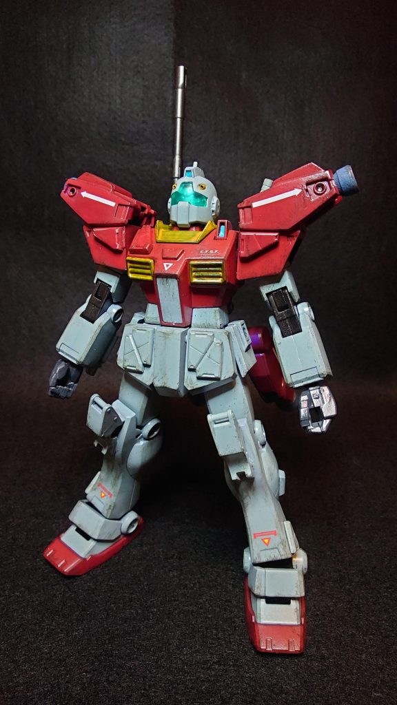 本機はジムⅡ改修型の中でも、特にジオン残党等の武装勢力鎮圧の為に編成された掃討部隊に優先配備されており、任務そのまま「スウィーパー(掃除屋」と呼称されている。外観上の特徴として、両肩及び後腰部に増設されたスラスターユニット、バックパックの180ミリロングキャノンが目を引く。