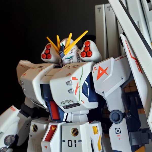 EG+HGミキシング νガンダムHWS｜常に初心さんのガンプラ作品