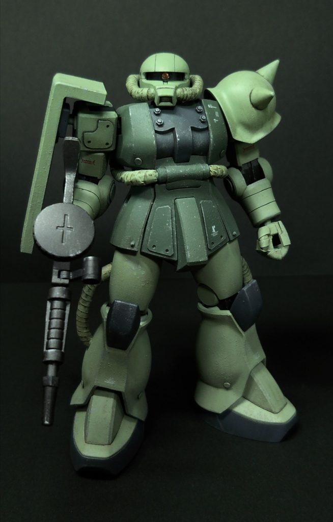 全体的にジェッソで下地を作ったのでプラスチック感は控えめになりました。 満足な出来映えです～