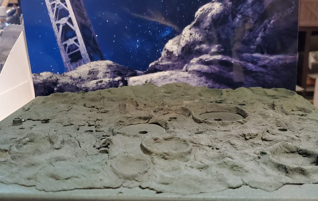 オリーブドラブで塗装した状態この後エアブラシで陰影を付けて完成です