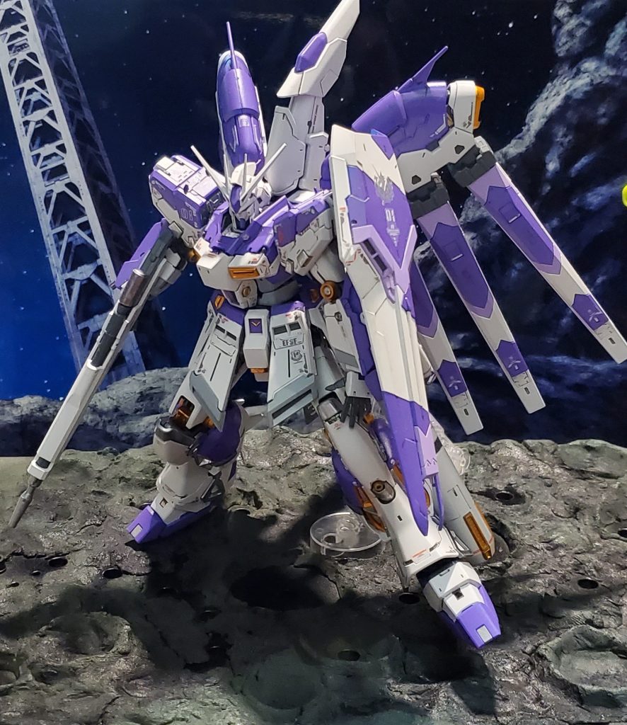 RG Hi-νガンダム + アクシズ風台座–5枚目/制作者:MtM