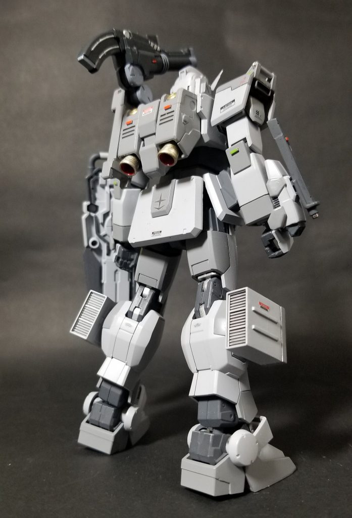 ペイルライダーのバックパックが見事にマッチングしたので、追加でオリジンガンダムのバズーカを余剰パーツを利用しバズーカも装着