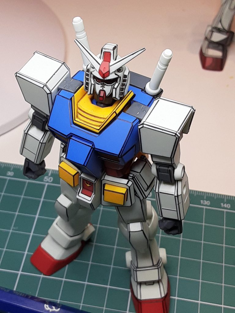 エッジ線書き終えたら、影を着色後、ハイライトを書くつもりです。