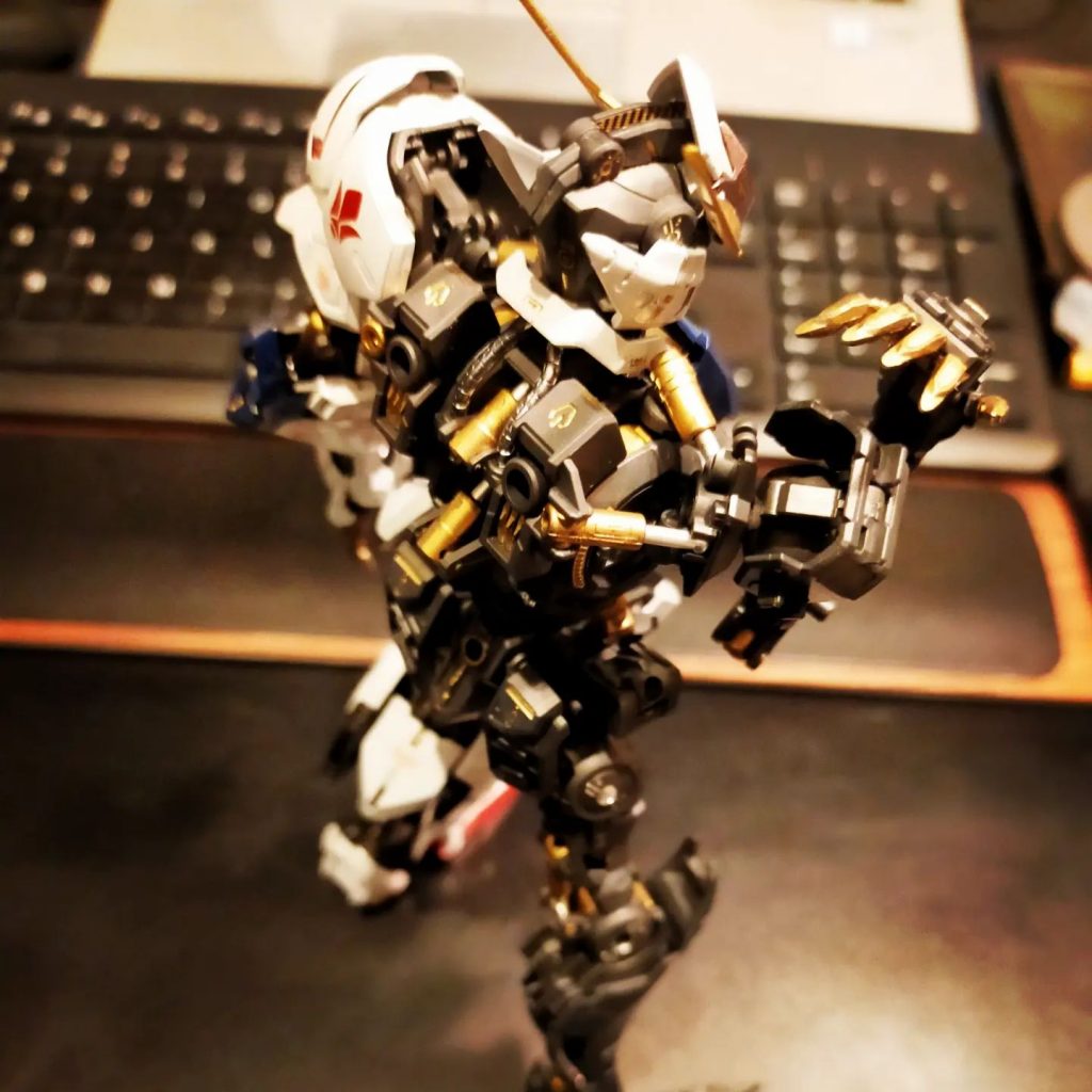 スミ入れも金銀でやってみました。思ったほどうるさくないかも