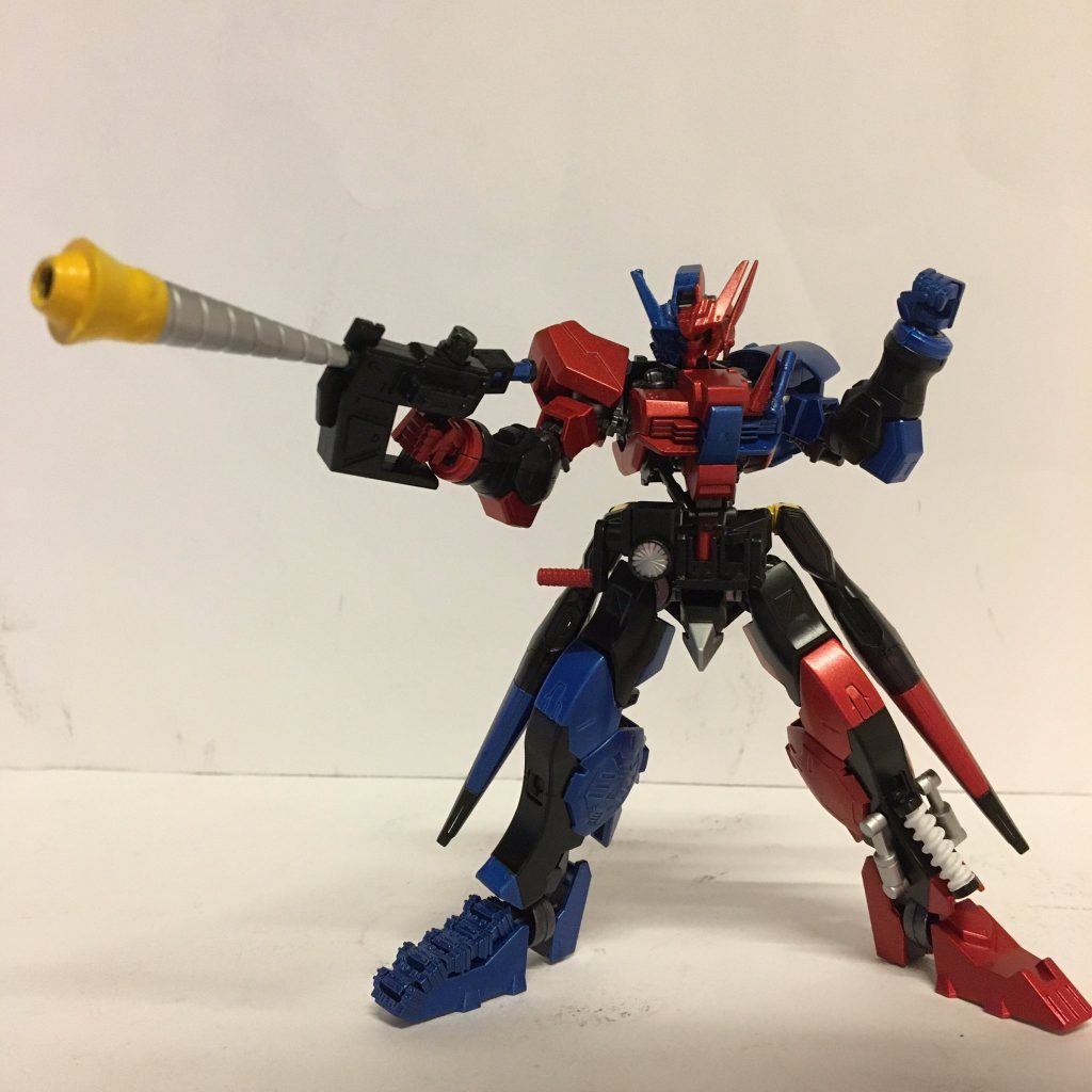 差し替えで銃モードにすることもできます。なお、何度も差し替えてたら先端が塗装ハゲをしましたが楽しいので気にしておりません。