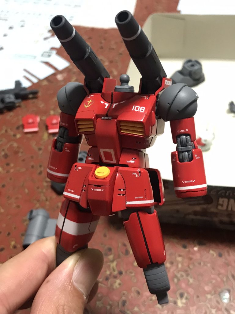 デカールも吟味して、バランス重視で…コレでようやく納得いくガンキャノンになりました。