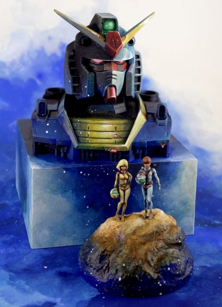 １／４８ガンダムヘッドモデル（with１／６０アムロ&セイラ）–4枚目/制作者：@館長