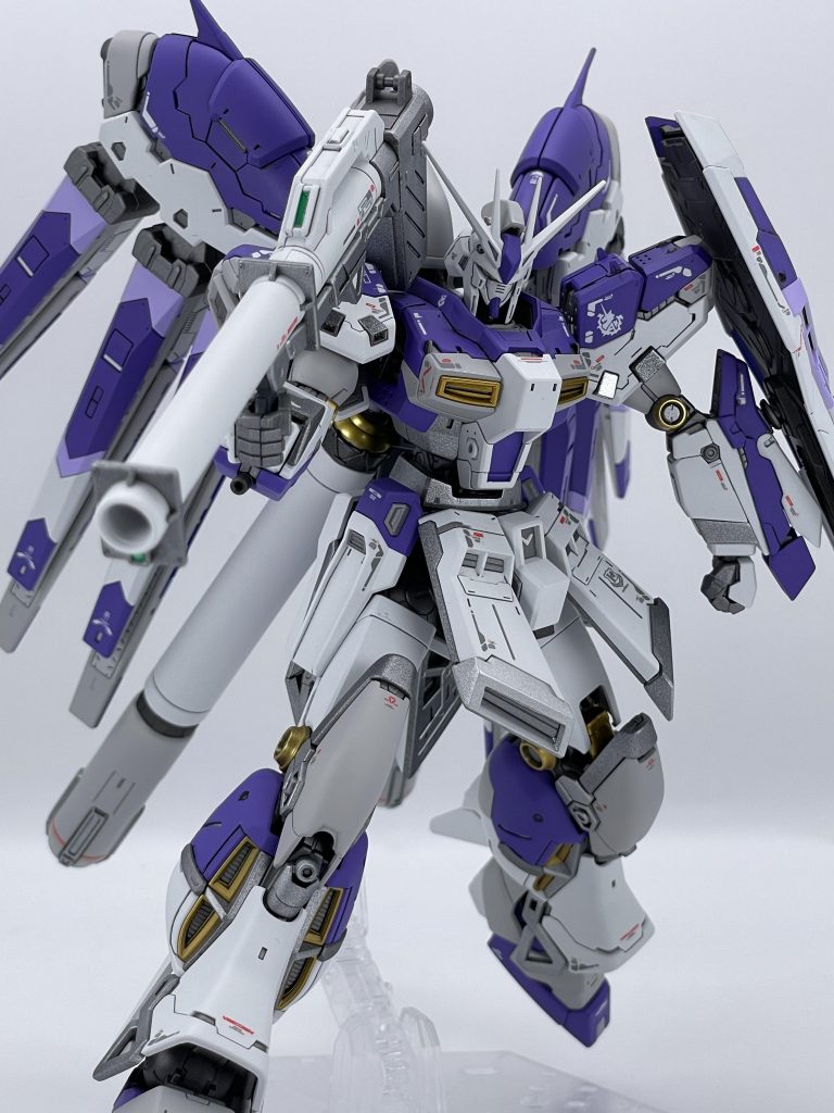 バズーカのセンサー部分はミラーフィニッシュを貼り付けました。