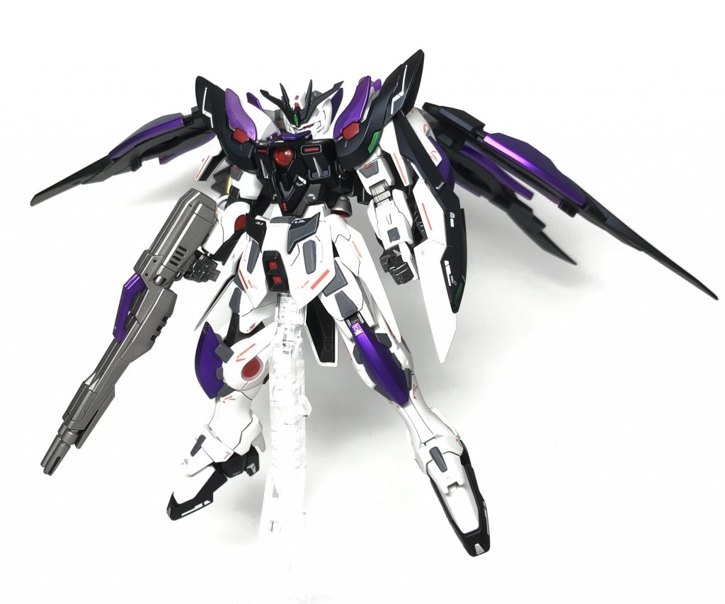 ツインバスターライフルはゼロをトップコートするまで作るの完全に忘れてたのでテキトーです。気が向いたら部分塗装とデカール貼りしたいです…気が向いたら…w