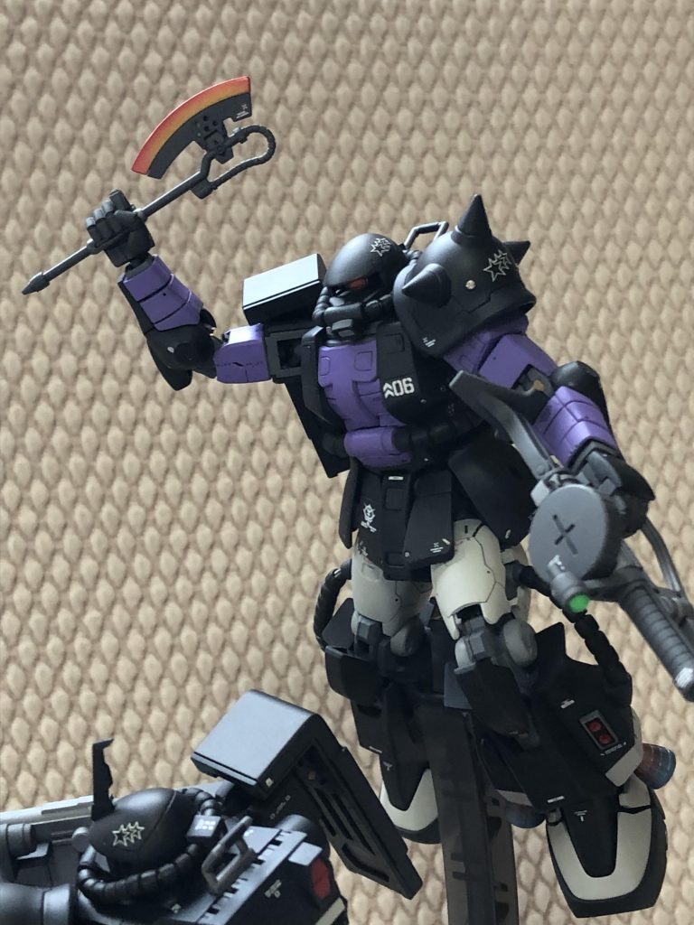 オルテガ機。ヒートホーク グラデーション塗装しました。