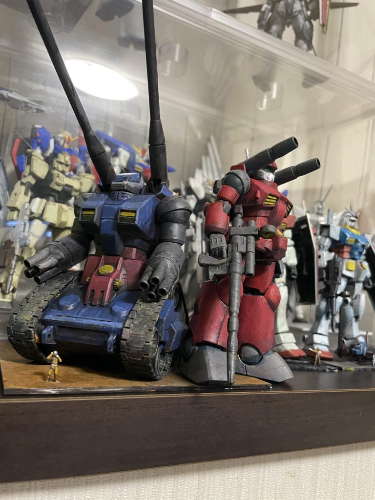 ガンタンクとこんな感じで飾ってもよかったかも。