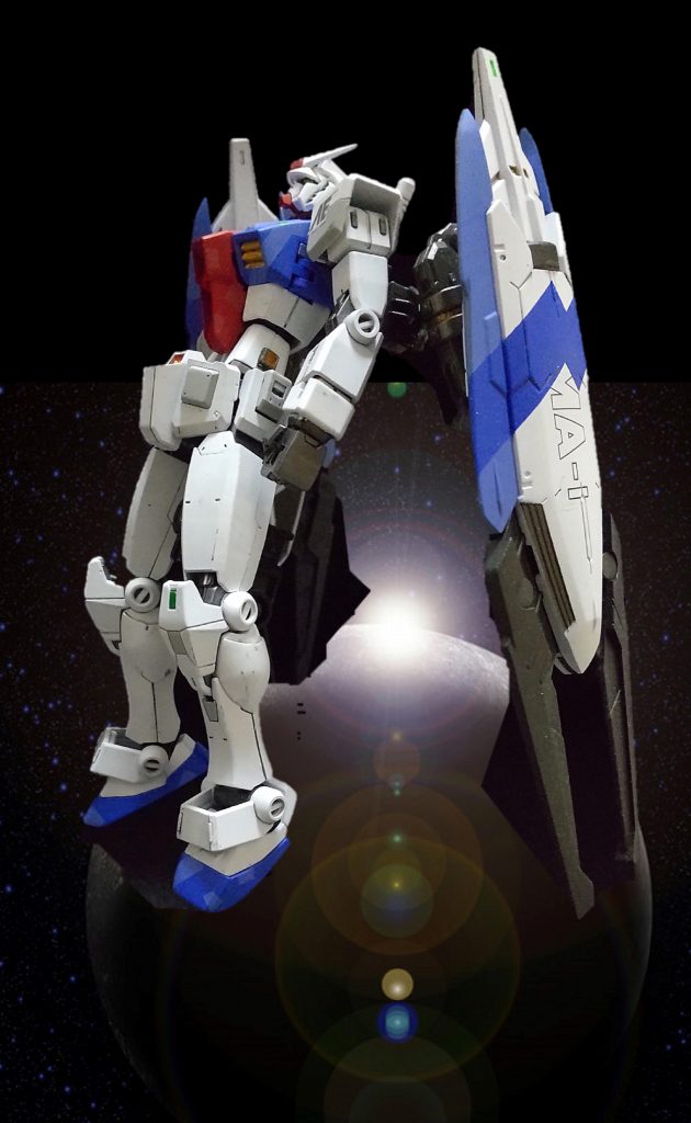 GP-03のラスト風配色とブースター形状からGP-03風味がなんとなく強いです。